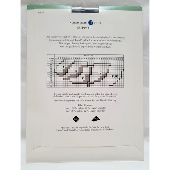 VTG Lot of 3 Nordstrom Rack Support Sheer Control Top Pantyhose Navy Size C NOS - Picture 8 of 9